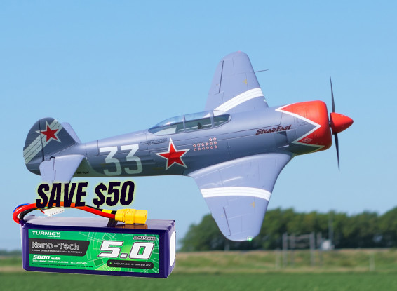 H-King Yak-11 Steadfast Single-Seat 6S Racer EPO 1450mm (PNF)
