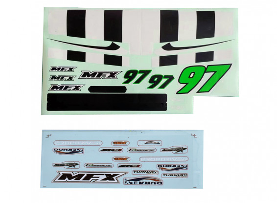 Durafly MFX Racer Replacement Decal Set (Green)