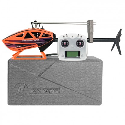 FLYWING (RTF) FW450L V3 6ch RC Smart Helicopter w/H1 GPS Stabilization System (Orange)