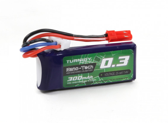 Turnigy Nano-Tech 300mAh 2S 35C LiPo Pack w/JST Connector (Battery)Back Reset Duplicate Save Save and Continue Edit