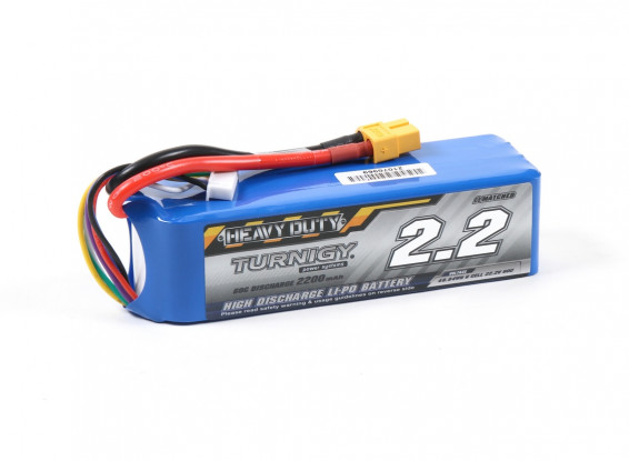 Turnigy 2200mAh 6S 60C LiPo Pack w/XT60 Connector (Battery)Back Reset Duplicate Save Save and Continue Edit
