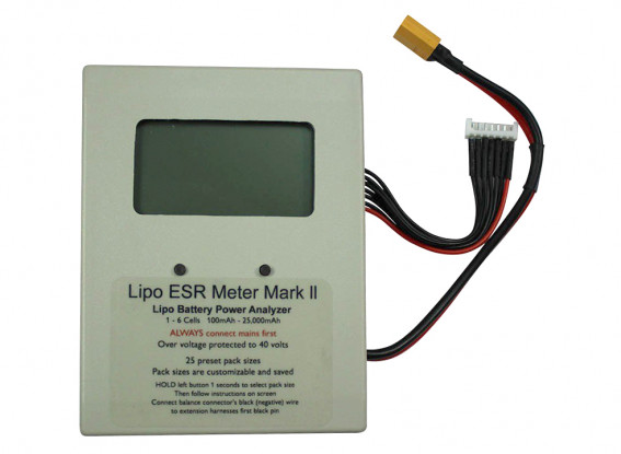 LiPo ESR Internal Resistance Meter Mark II