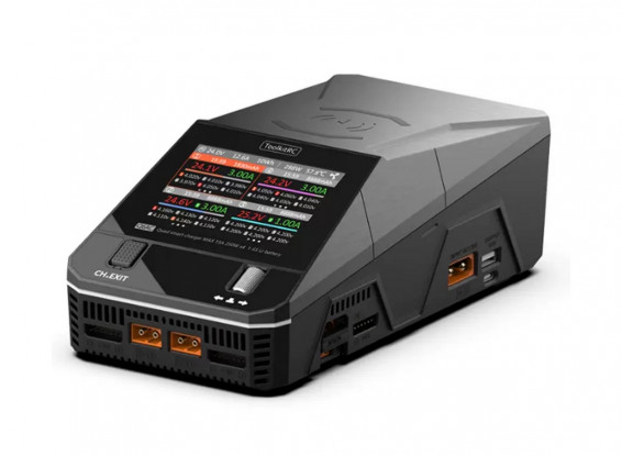 ToolkitRC Q6AC (EU Plug) 1~6S 15A 400W AC/1000W DC Quad Balance Charger/Discharger w/Wireless Charging