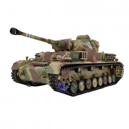 Heng Long 3859 (RTR) 1/16th Scale German Panther IV (F2 type) RC Tank w/Sound, LED Lights, Smoke & Firing Gun (Tri-Color Camouflage)