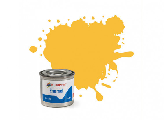 Humbrol 24 Trainer Yellow Matt - 14ml Enamel Paint  AA0268