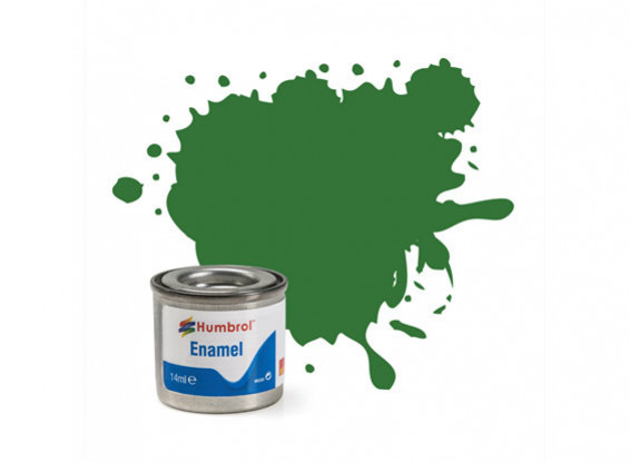 Humbrol 131 Mid Green Satin - 14ml Enamel Paint  AA1448