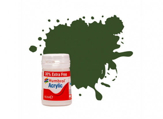 Humbrol 242 RLM 71 Dunkelgrun Matt - 14ml Acrylic Paint  AB0242