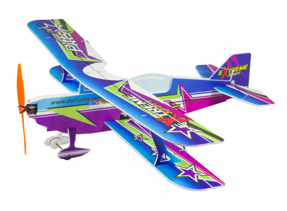 
Dancing Wings (BNF) DSMX/2 Compatible Micro RC Foam Pitts Special Biplane Kit 450mm