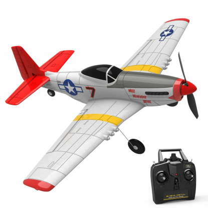 VolantexRC Mini Mustang P-51D V2 761-5 EPP 400mm Wingspan 2.4G 6-Axis Gyro RC Airplane Trainer Fixed Wing RTF 