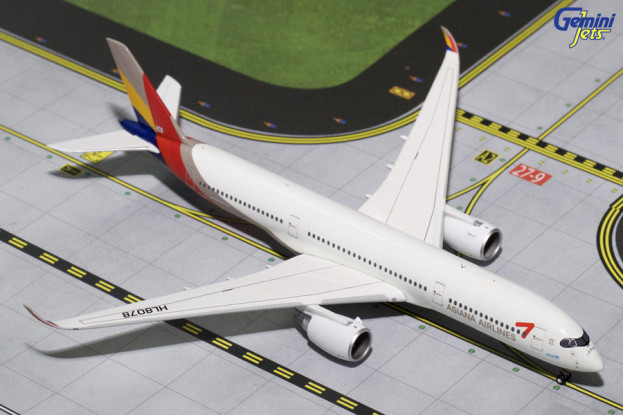 希少になる Geminijets Asiana Airlines A350-900 HL8078 1:400 Diecast 航空機・ヘリコプター