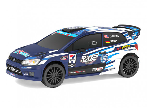 ZD Racing RX-12 1/12 Scale RC Rally 4WD Brushless RTR , Blue