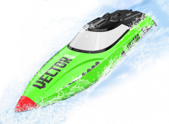 VolantexRC  Vector SR65B RTR 60 km/h Brushless motor with Auto Roll Back Function ABS plastic 650 mm  25.6" RC Boat  79207-Green