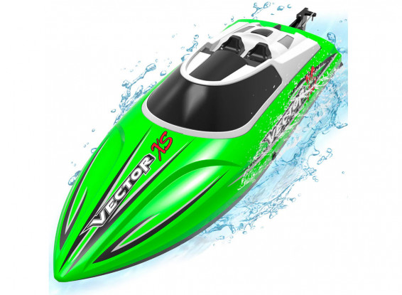 VolantexRC  Vector XS Mini Boat RTR 30km/h Brushed motor with Auto Roll Back Function ABS plastic 300mm 11.8" RC Boat  79504-Green