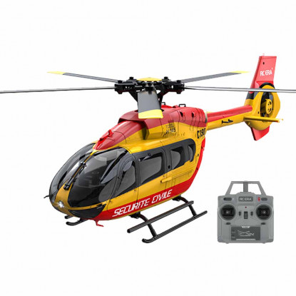 RC ERA C190 (RTF) H145 Flybarless RC Helicopter w/Tx, 6-Axis Gyro & Barometric Altitude Hold (Red/Yellow)