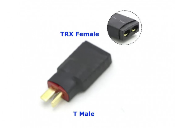 2 Pair T to TRX Plug Male and Female No Wires Connector Adapter ...