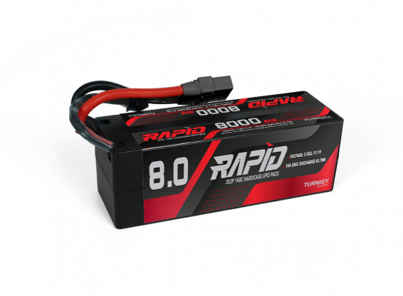 Turnigy Rapid 3S2P 8000mAh 11.1V 140C Lipo Battery w/XT90