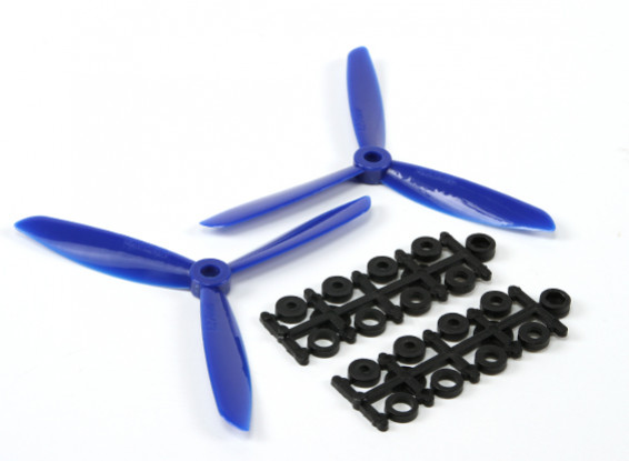 5045 3-Blade Electric Propellers (CW and CCW) Blue (Pair)