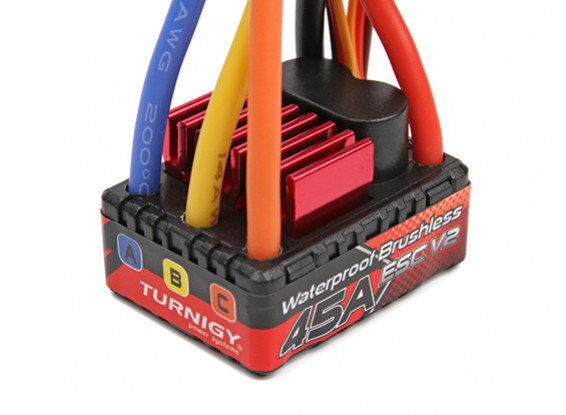 TrackStar 1/10th Brushless Sensorless 45A Waterproof ESC V2