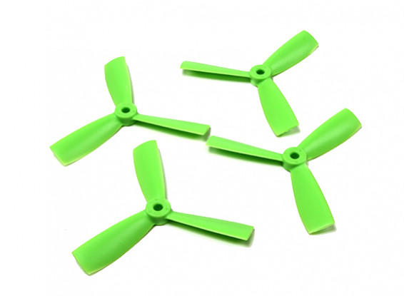 Diatone Bull Nose Polycarbonate 3-Blade Propellers 4045 (CW/CCW) (Green) (2 Pairs)