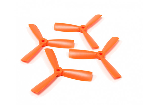 Diatone Bull Nose Polycarbonate 3-Blade Propellers 4045 (CW/CCW) (Orange) (2 Pairs)