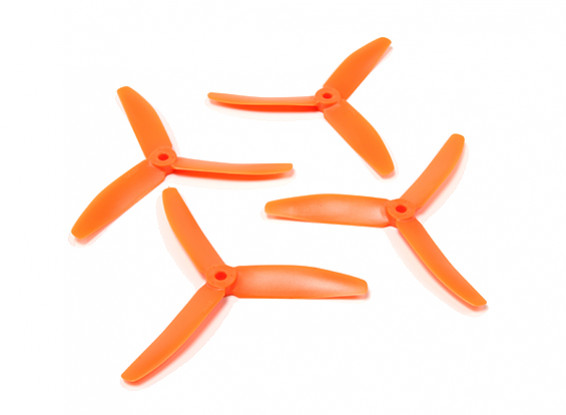 Diatone Polycarbonate 3-Blade Propellers 5040 (CW/CCW) (Orange) (2 Pairs)
