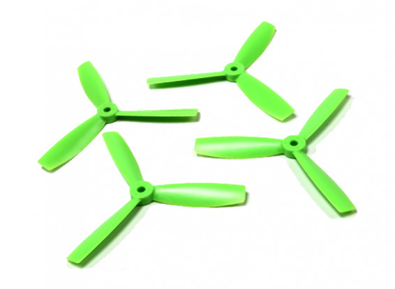Diatone Polycarbonate Bull Nose 3-Blade Propellers 5045 (CW/CCW) (Green) (2 Pairs)