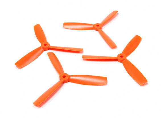 Diatone Polycarbonate Bull Nose 3-Blade Propellers 5045 (CW/CCW) (Orange) (2 Pairs)
