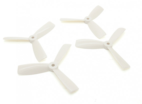Dalprops "Indestructible" Bull Nose 4045 3-Blade Props CW/CCW Set White (2 pairs)