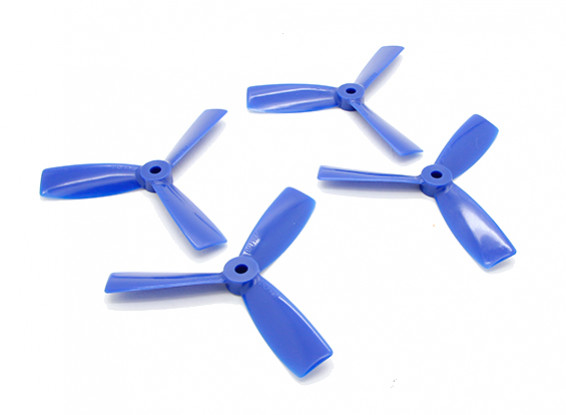 Dalprops "Indestructible" Bull Nose 4045 3-Blade Props CW/CCW Set Blue (2 pairs)