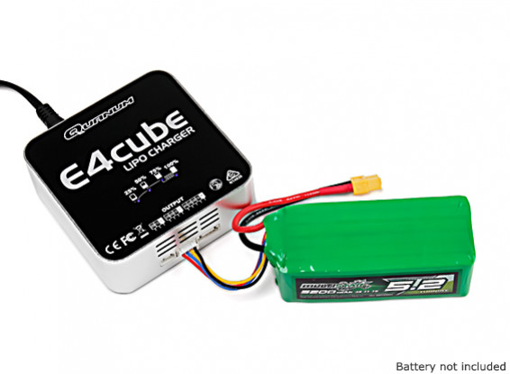 Quanum E4 Cube 50W Balance Charger for LiPo 100~240V AC (US Plug)