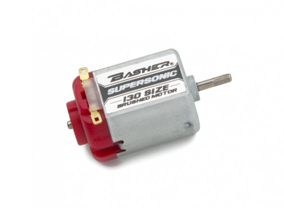 Basher Supersonic 130 Size Brushed Motor (Red)