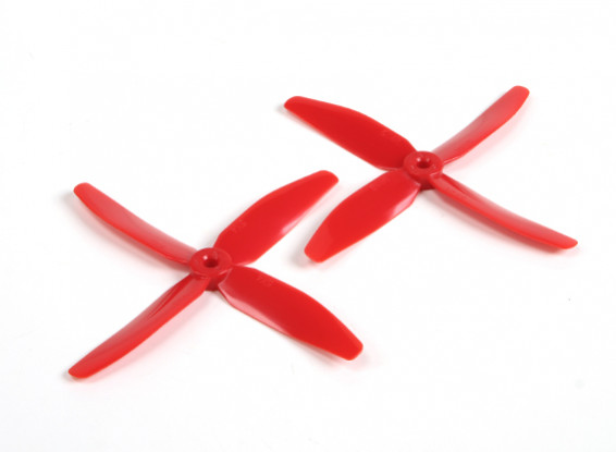 DYS 5040 x 4 Blade Electric Propellers (CW and CCW) (Pair) Red