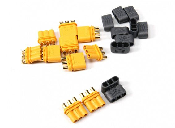 R30 - 2.0mm 3 Pin Motor to ESC Connector (30A) Male/Female (5 sets/bag)