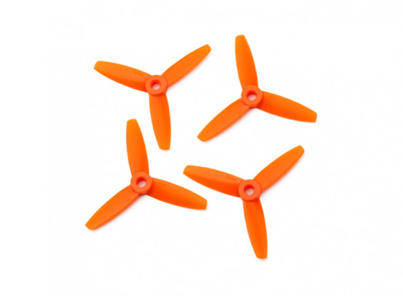 Gemfan Bullnose Polycarbonate 3035 3-Bladed Propeller Orange (CW/CCW) (2 Pairs)