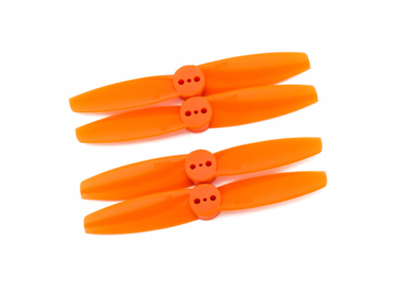 Gemfan T Style Polycarbonate 3025 2 Bladed Orange (CW/CCW) (2 Pair)