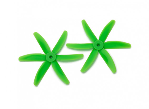 Gemfan Bullnose Polycarbonate 5040 6-Bladed Propeller Green (CW/CCW) (1 Pair)