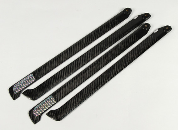 420mm Carbon Fiber Main Blades for 500 Class 4 Blade Head