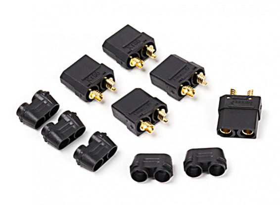 Nylon XT90 Connectors Female (5 pcs/bag) Black
