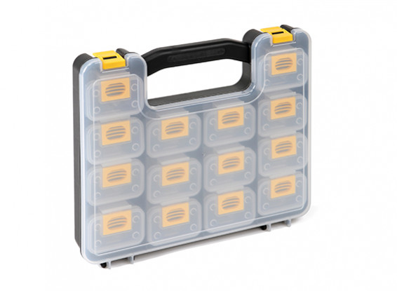 Plastic Multi-Purpose Organizer - 14 Compartments with Removable Storage Containers