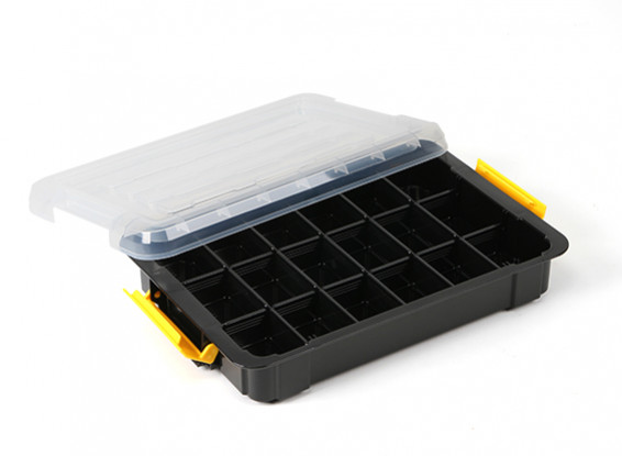 Plastic Multi-Purpose Organizer - 18 Compartment (Clear)