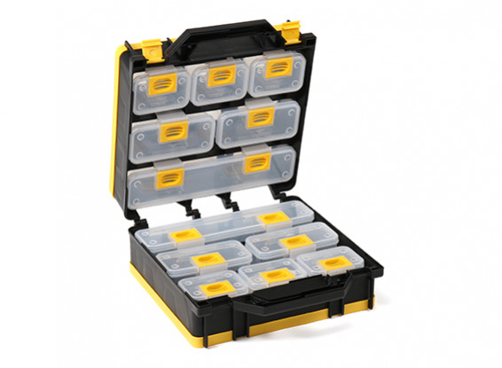 Plastic Multi-Purpose Organizer - Gatefold Style 12 Compartments