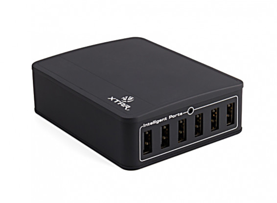 XTAR Six-U Multiple USB Charger (UK plug)