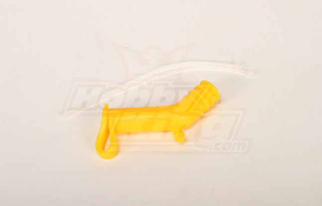 Silicone Muffler Deflector for 50/90 size Helicopter (Yellow)