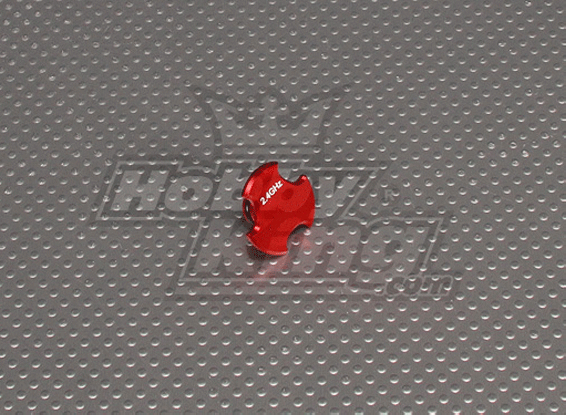 CNC Antenna Hole Cap V2 Red