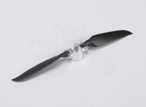 9.5x8 Folding Propeller W/35mm Alloy Hub and 28mm Alloy Spinner