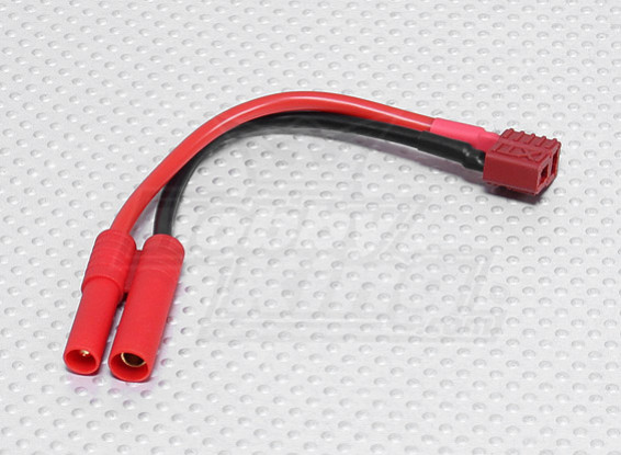 HXT 4mm Connector to T-plug conversion charge lead