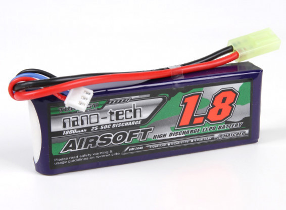 Turnigy nano-tech 1800mah 2S 25~50C Lipo AIRSOFT Pack