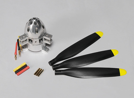Shaft-Free 3528 450KV Brushless Outrunner Motor 1400W (3 blade with propellers)