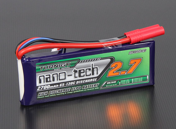 Turnigy nano-tech 2700mah 2S 65~130C Lipo Pack