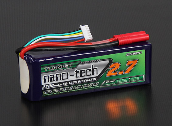 Turnigy nano-tech 2700mah 5S 65~130C Lipo Pack